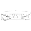 Charlotte Upholstered Modular Sectional Sofa Ivory