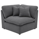 Hobson Upholstered Corner Charcoal