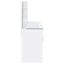 Flora 2-drawer Vanity Set with LED Mirror High Gloss