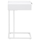 Amherst 1-drawer Radio Weave Cane Metal Side Table
