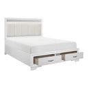 Luster 4 & 5 Piece Bed Set Grey & White
