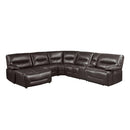 9579BRW6LCRRPW - (6)6-Piece Power Reclining Sectional with Left Chaise