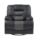 9388GRY-1 - Swivel Glider Reclining Chair