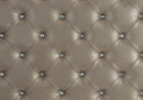 Avondale Queen Upholstered Panel Bed in Silver 1646-1