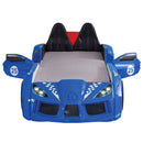 Trackster Bed White, Red,, Black, & Blue