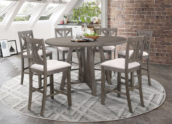 Athens 7-piece Counter Height Dining Set Barn Grey image