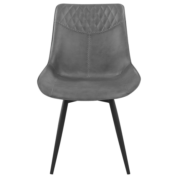 Brassie Upholstered Side Chairs Grey (Set of 2) image