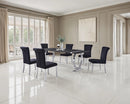 Horley 80" Dining Table, Silver Frame