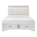 Luster (3) Queen Platform Bed with Footboard Storage