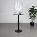 Keanu Pedestal Cloud-Shaped Top Bar Table Black