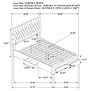 Soledad Panel Platform Storage Bed