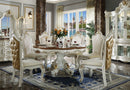 Picardy Antique Pearl & Cherry Oak Dining Table