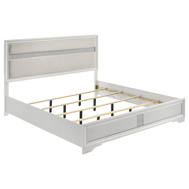 Miranda California King, E.King, Queen, Full, & Twin Bed Black & White