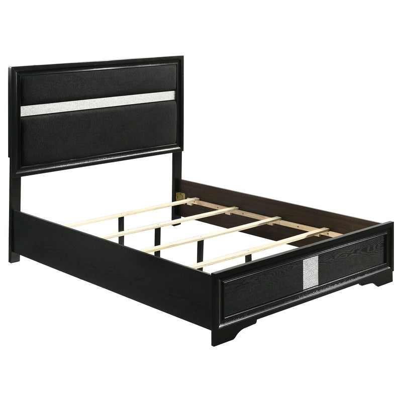 Miranda California King, E.King, Queen, Full, & Twin Bed Black & White