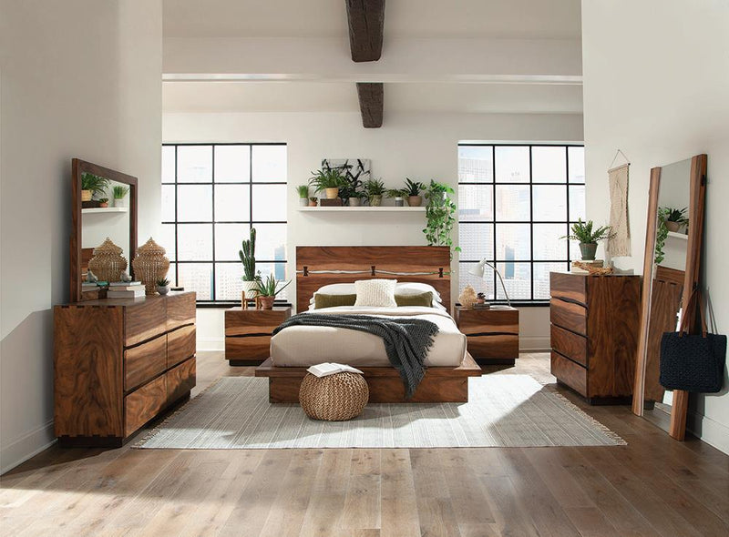 Winslow Storage Queen Bed Smokey Walnut and Coffee Bean image