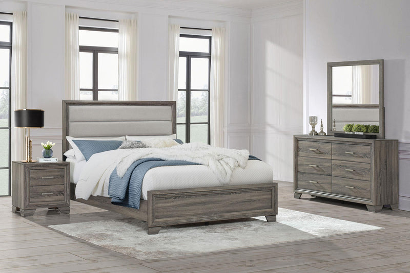 Wright California King Bedroom Set Brown Oak