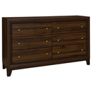 Welsley California King Bedroom Set Walnut