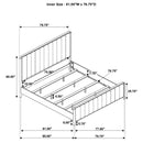 Brookmead 60-inch Upholstered Bed Black