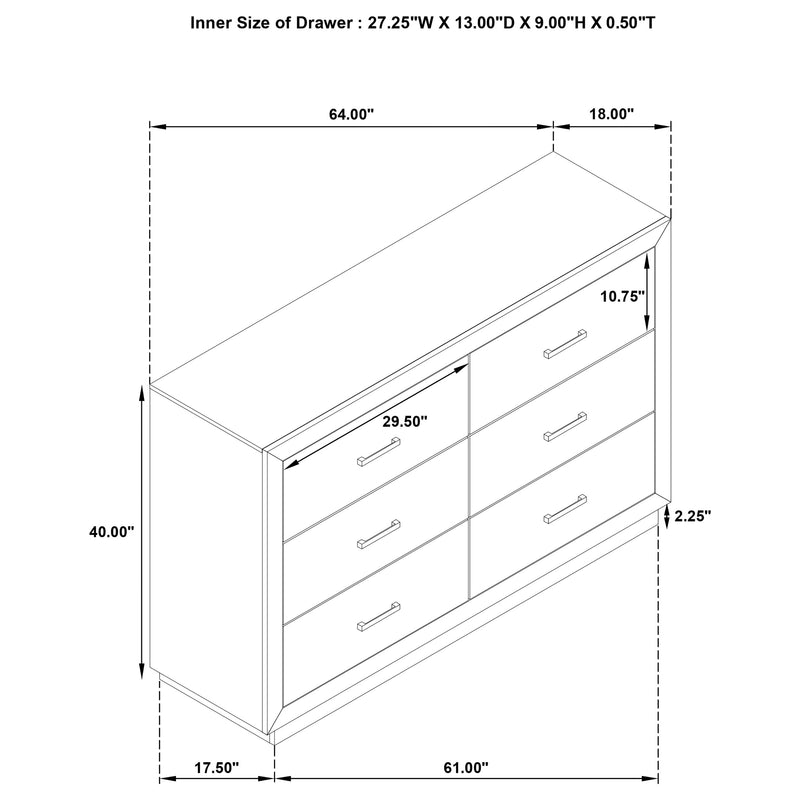 Kenora 4 & 5 Piece Bedroom Set E.King, Queen, & Cal.king