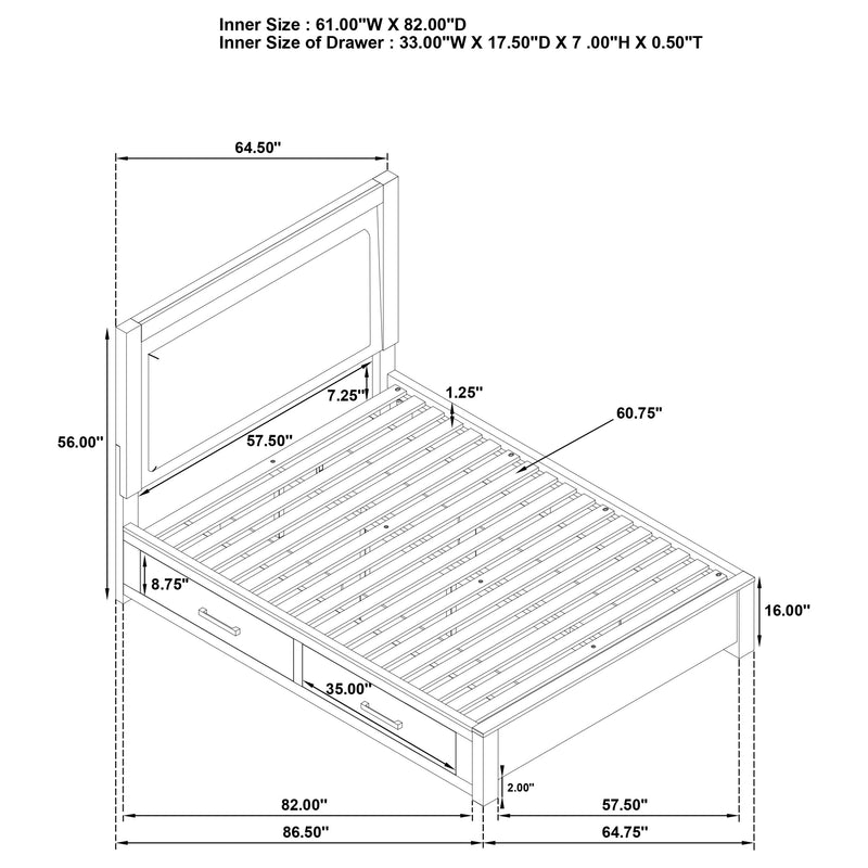 Kenora 4 Pc Bedroom Set