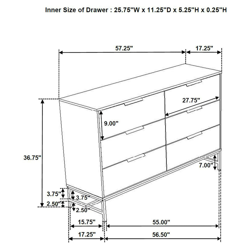 Sonora 4 & 5 Piece Bedroom Set
