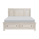 Bethel (3) Eastern King Platform Bed with Footboard Storage