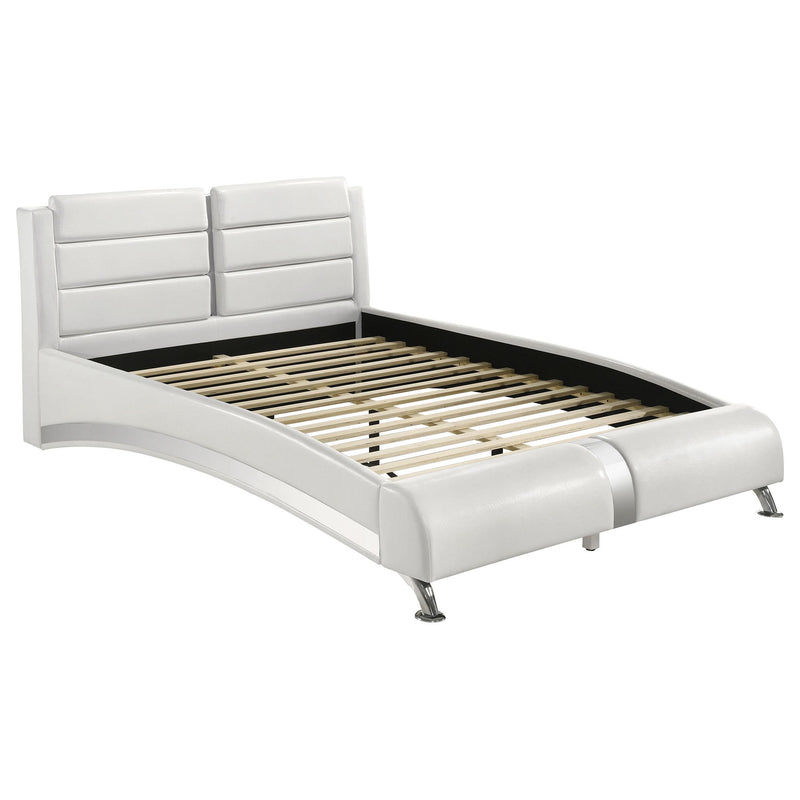 Jeremaine California King, E.King, & Queen Upholstered Bed White