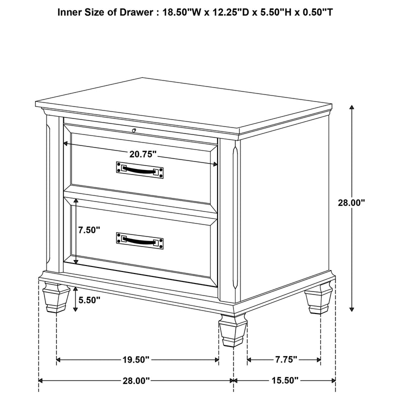 Devon Bedroom Set White