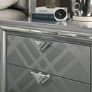 Emmeline Bed Silver & White