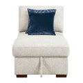 Isla-Armless Convertible Storage Chaise with Click Motion Drop Down Bed image