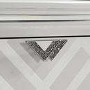 Emmeline Bed Silver & White