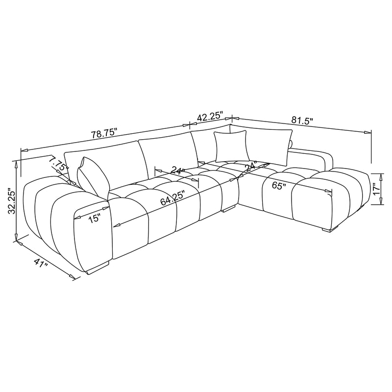 Camacho Stationary Sectionals Upholstered