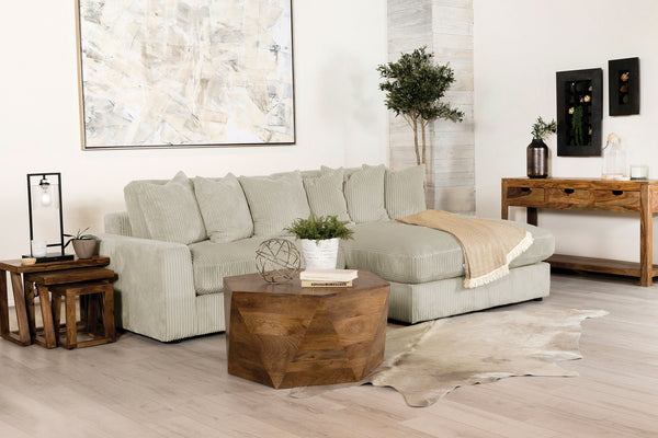 Blaine Upholstered Reversible Sectional Sofa Sand image