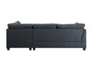Sectional Sofa & Ottoman w/2 Pillows