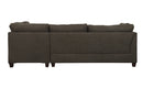 Sectional Sofa & Ottoman w/2 Pillows