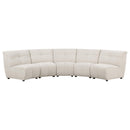 Charlotte Upholstered Modular Sectional Sofa Ivory