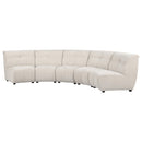 Charlotte Upholstered Modular Sectional Sofa Ivory