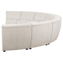 Charlotte Upholstered Modular Sectional Sofa Ivory