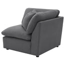 Hobson Upholstered Corner Charcoal