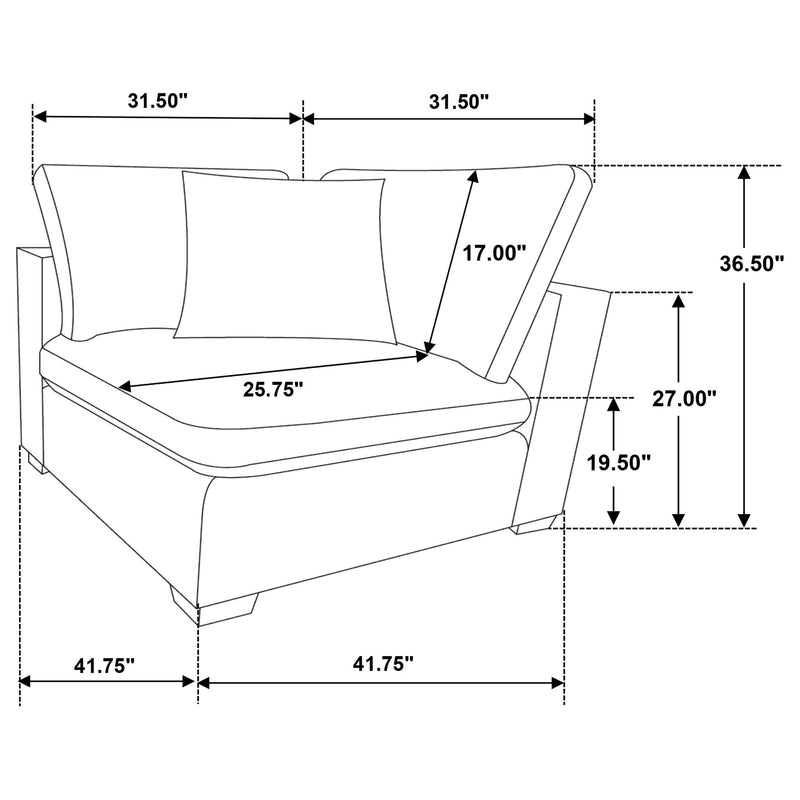 Lakeview Upholstered Corner Chair
