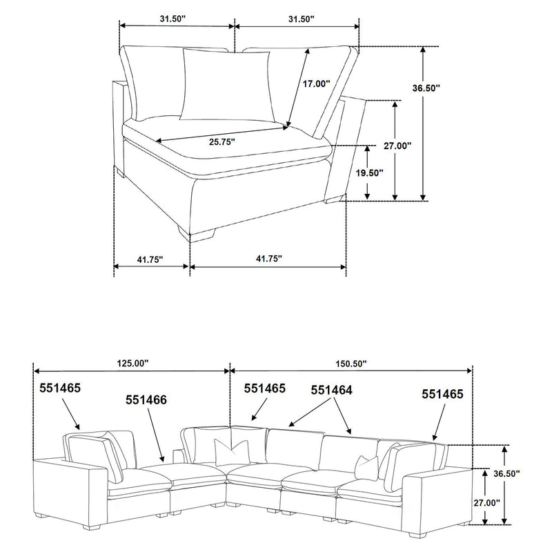 Lakeview Upholstered Corner Chair