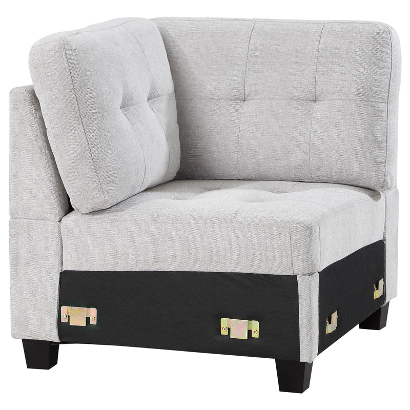Georgina Upholstered Corner Chair Steel