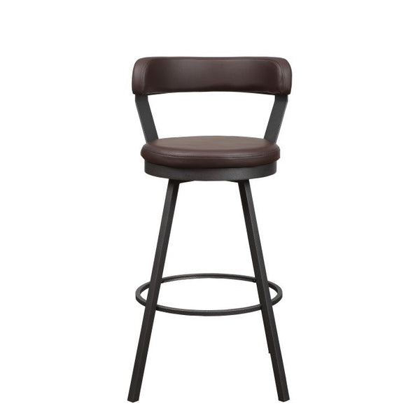 5566-29BR - Swivel Pub Height Chair, Brown