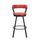 5566-29RD - Swivel Pub Height Chair, Red