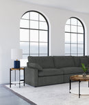 Collins Black Reclining Sectional
