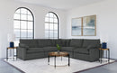 Collins Black Reclining Sectional