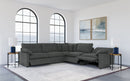 Collins Black Reclining Sectional