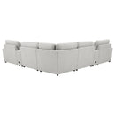 Collins Black & White Reclining Sectional