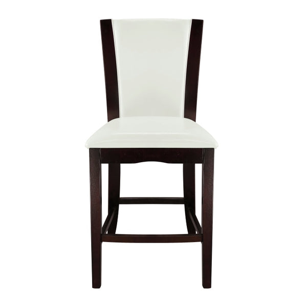 710-24W - Counter Height Chair, White Bi-Cast Vinyl