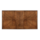 HARRISBURG Vintage White/Dark Oak Dining Table w/ 18" Butterfly Leaf